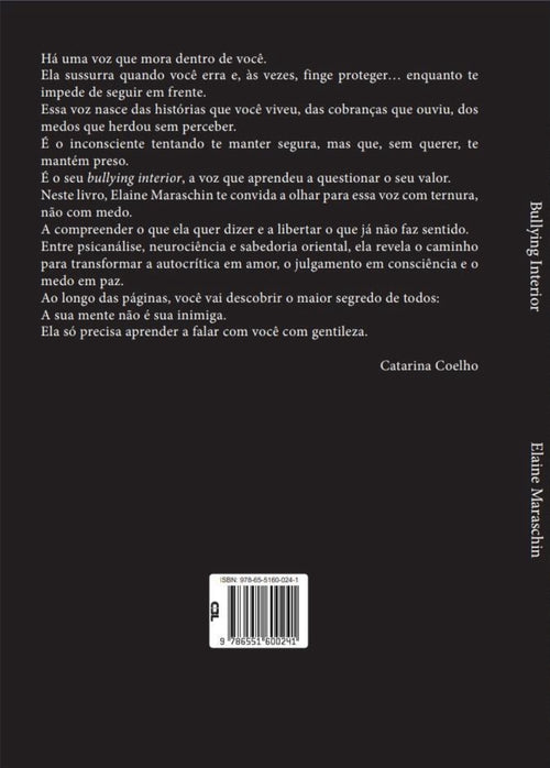𝗕𝘂𝗹𝗹𝘆𝗶𝗻𝗴 𝗜𝗻𝘁𝗲𝗿𝗶𝗼𝗿 - Elaine Maraschin CaravelaLivrosDoBrasil